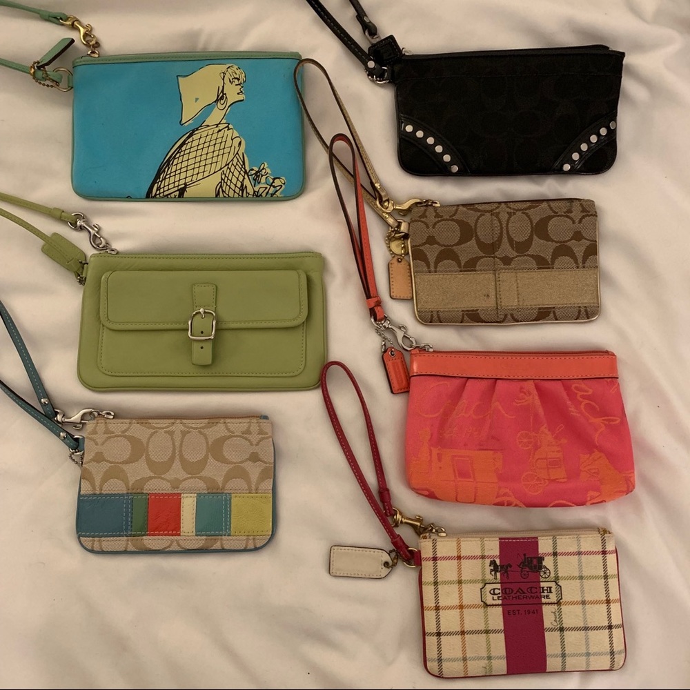 7 Coach Wristlets- 4 NWOT